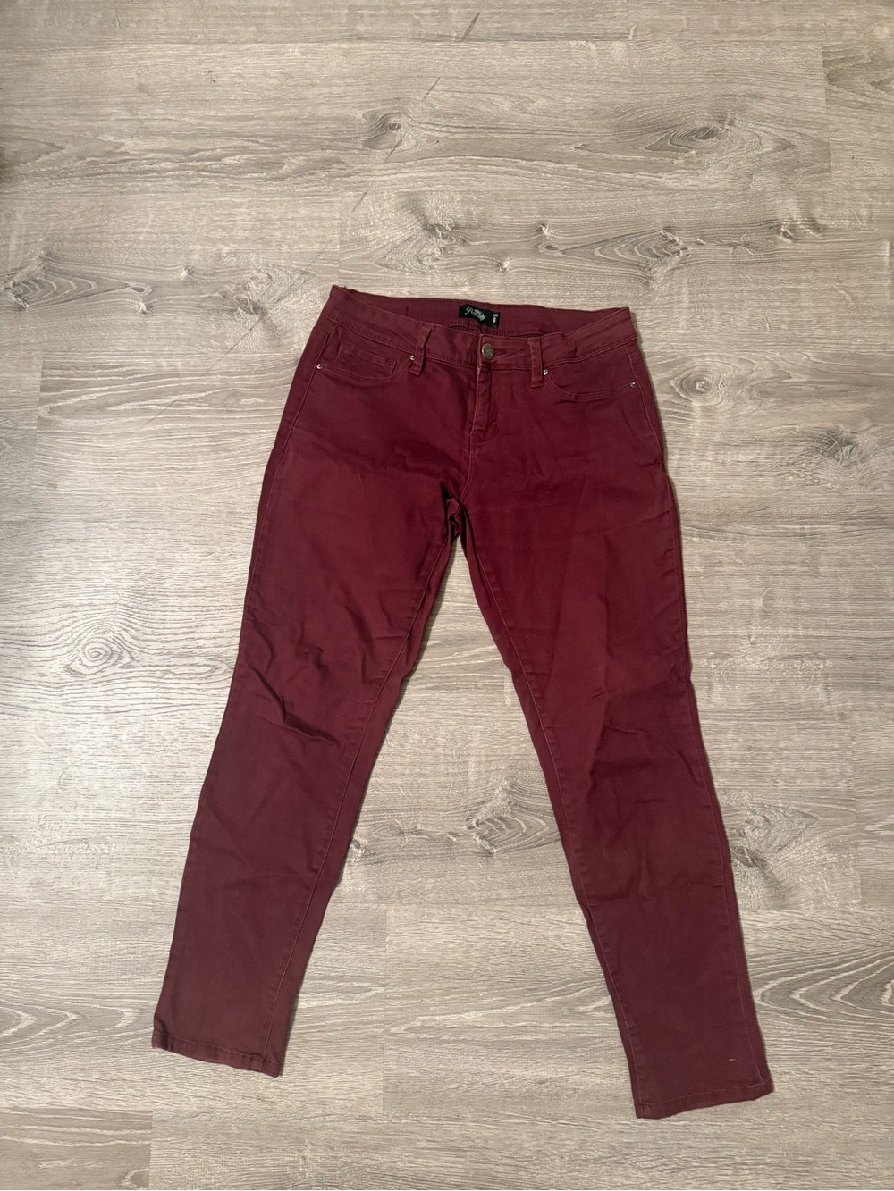 Royalty For Me Burgundy Skinny Jeans